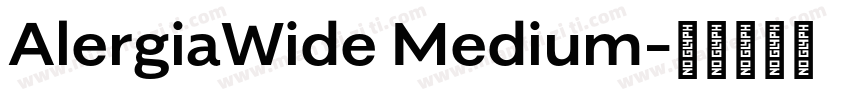 AlergiaWide Medium字体转换